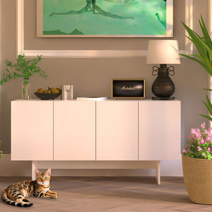 Amunrbrek Double Cat Litter Box Enclosure Cabinet – Extra Large Modern Hidden Cat Furniture