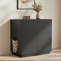 Amunrbrek Large/Tall Cat Litter Box Enclosure & Hidden Storage Sideboard Cabinet