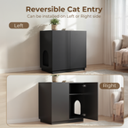 Amunrbrek Large/Tall Cat Litter Box Enclosure & Hidden Storage Sideboard Cabinet