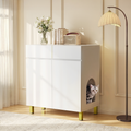Amunrbrek Large Litter Box Enclosure Cabinet with Drawer