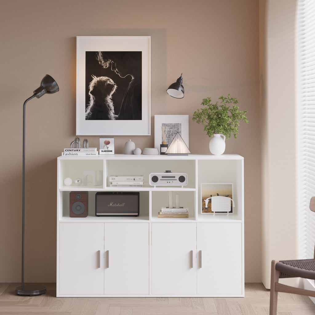 Amunrbrek Double Litter Box Enclosure with Large Storage Space