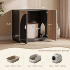 Amunrbrek Large Litter Box Enclosure with Storage