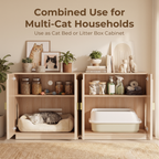 Amunrbrek Large Litter Box Enclosure with Storage