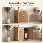 Amunrbrek Large Litter Box Enclosure with Storage