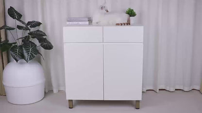 Amunrbrek Large/Tall Litter Box Enclosure Cabinet with Drawer – XL Sideboard Cat Furniture